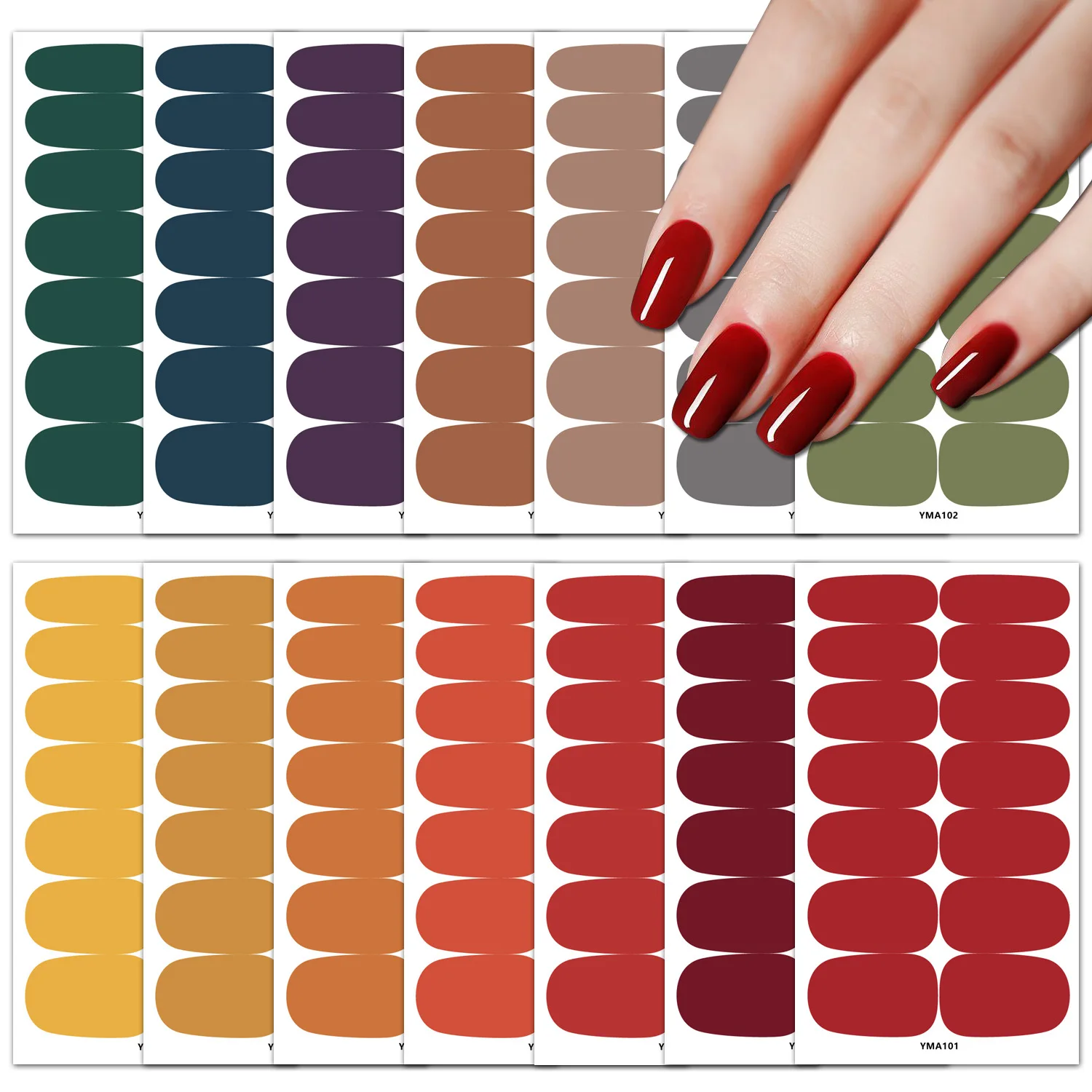 Baking Free Nail Stickers 14tips