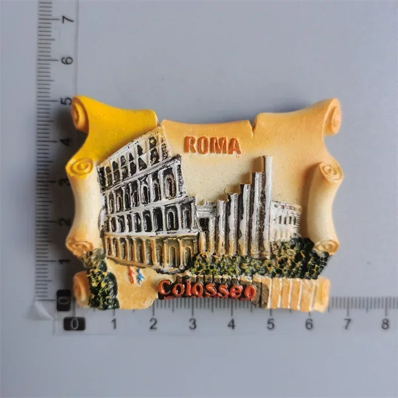 Calamita Da Frigorifero Colosseo Roma - Souvenir Turistico 3D Dipinto A