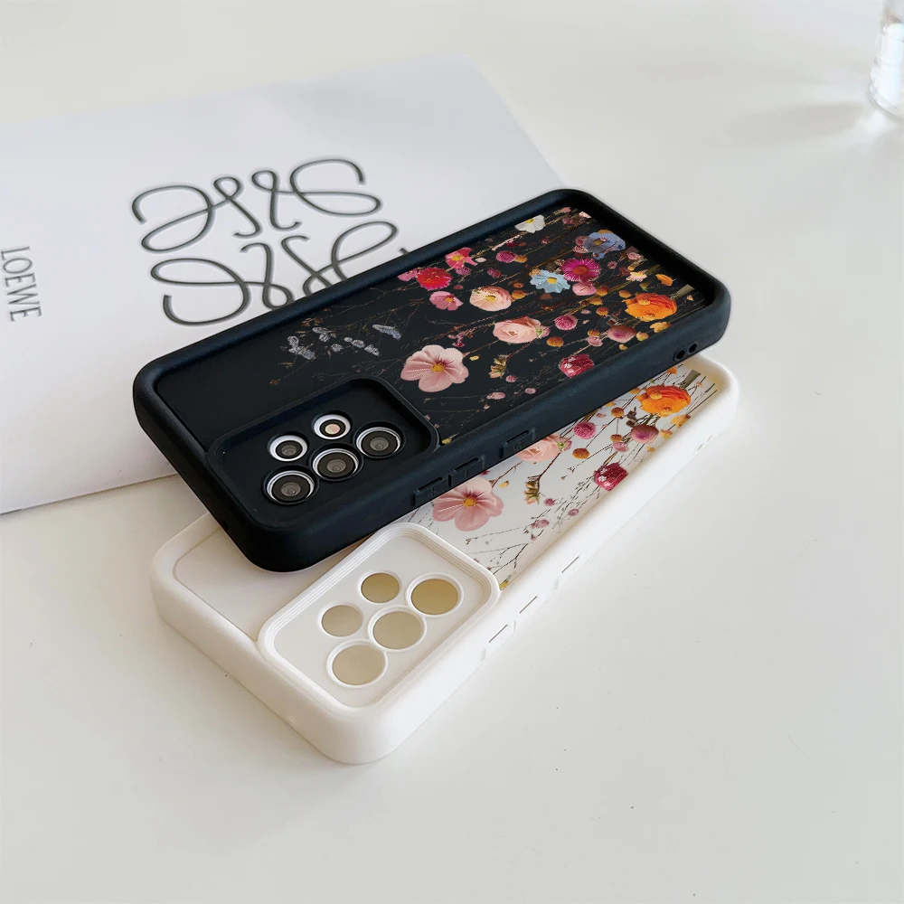 Retro Floral Pattern Silicone Phone Case