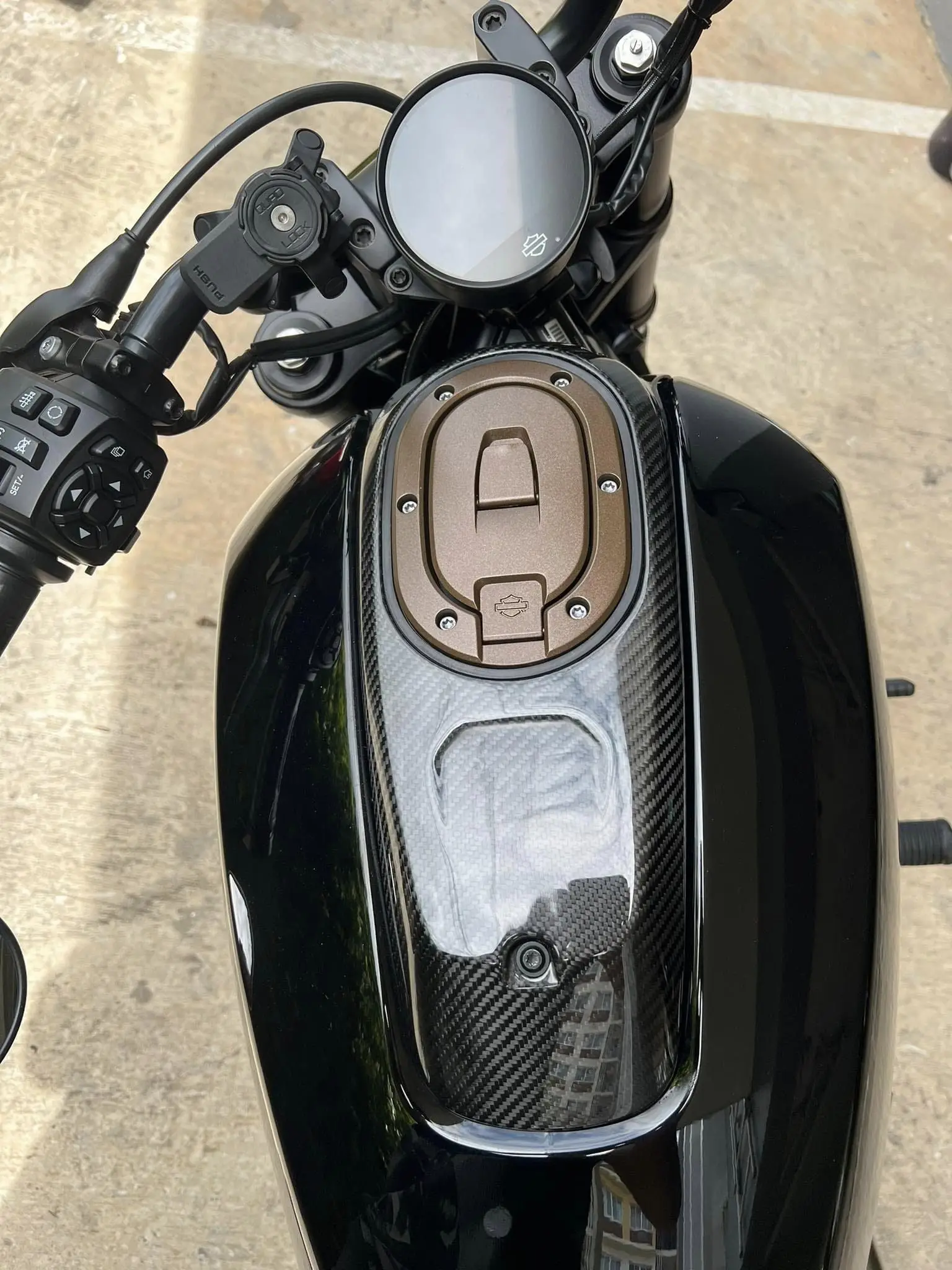 KY　ハーレーダビットソン　タンクカバー モーターサイクルタンクカバー,カーボンファイバーキット