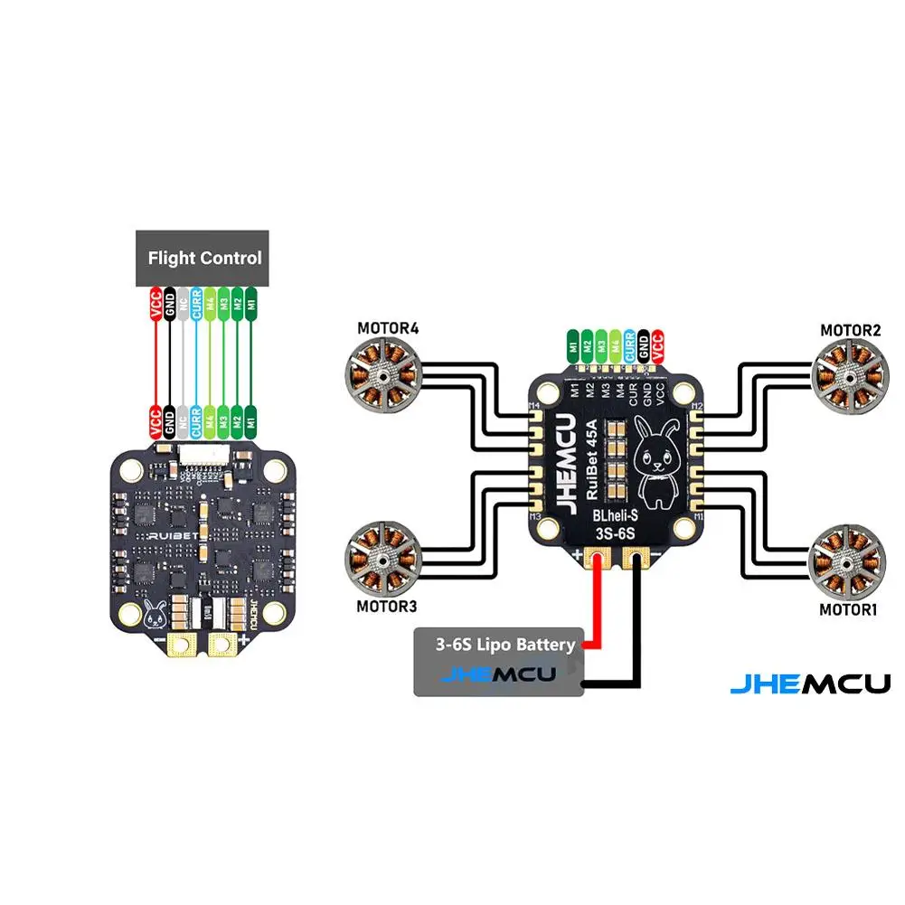 JHEMCU Ruibet 45A BLHeli_S DShot600