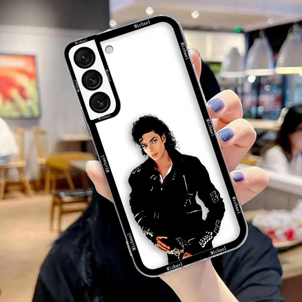 Crystal Clear Phone Case with Michael Jackson Dancer Design