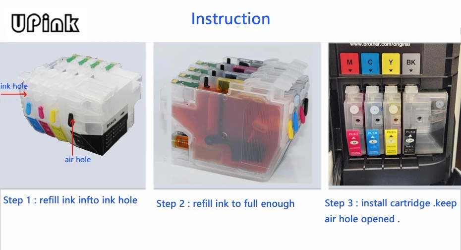 1set 402XL LC402 LC402XL empty refillable Ink cartridges Compatible For Brother MFC-J5340DW J6740DW J6540DW J6940DW ink cartridge inkjet ink cartridge
