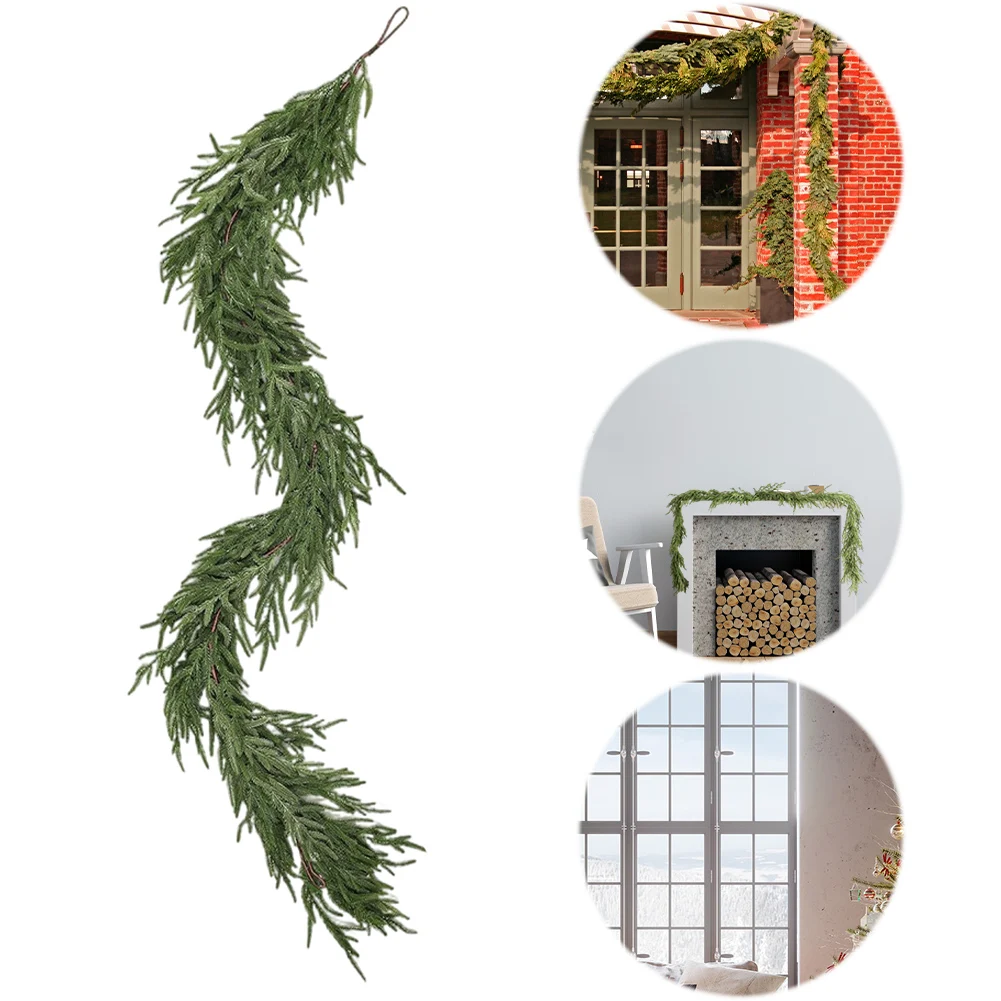 Artificial Norfolk Pine Christmas Garland PE Greenery
