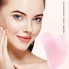 New Natural Jade Stone Gua Sha Massage Board Rose Quartz Guasha Plate Jade Face Massager Scrapers Tools For Face Neck Back Body 6