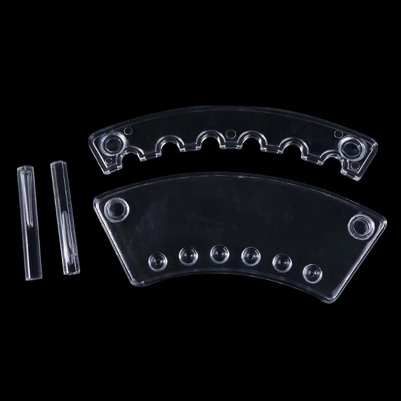 Plastic 6 Slot Pen Jewelry Display Holder Stand Display Rack