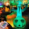 Inflatable Pumpkin Ghost Halloween Decorations Battery Powered With LED Lights Outdoor Holiday Decorations PVC Material For Home 1