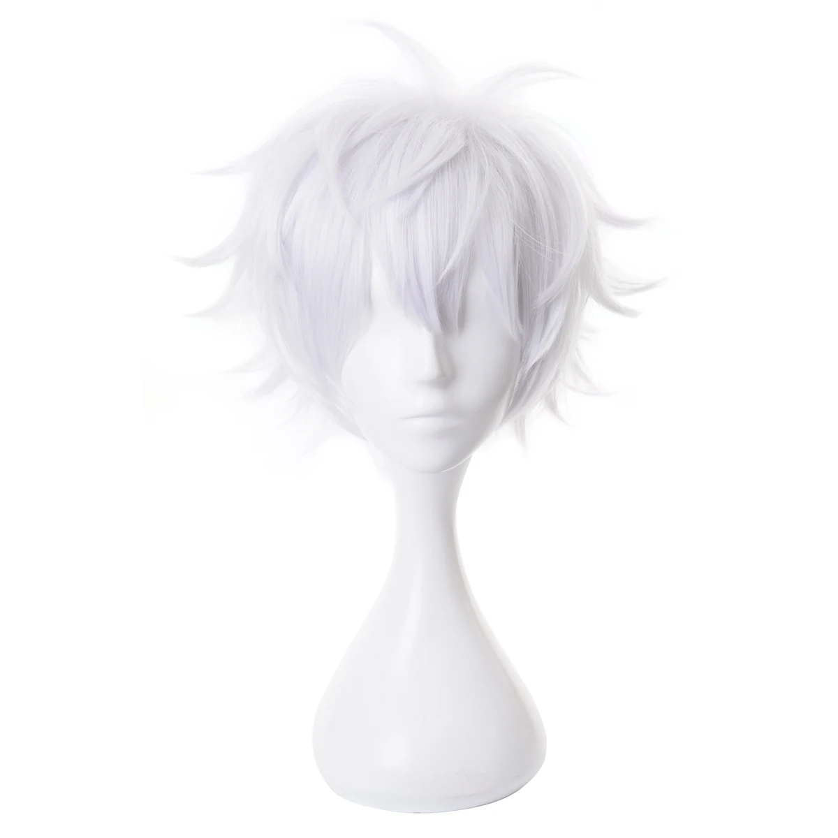 HOLOUN Jujutsu JJK Anime Satoru Gojo Cosplay Wig Rose Net Synthetic Fiber Adjustable Size Halloween Christmas Party