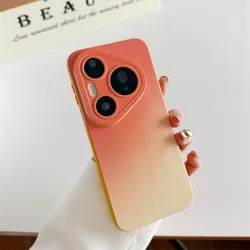 Gradient Candy Color Soft TPU Phone Case with Camera Lens Protection for HUAWEI Pura 90 Pro Max (OG - YL)