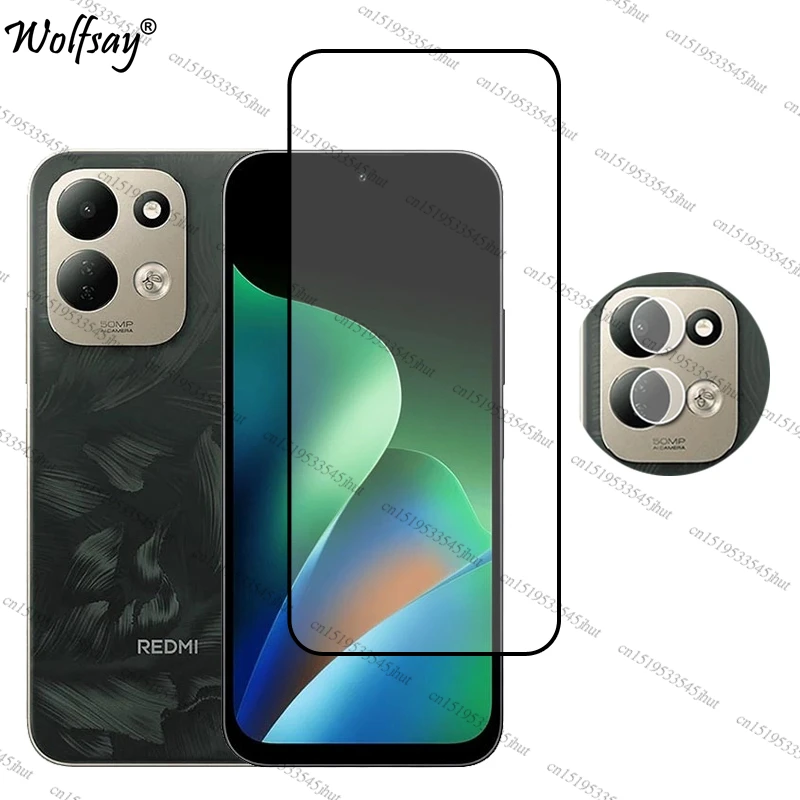 Premium Full Cover Tempered Glass Screen & Camera Protector - 6.9 Inch