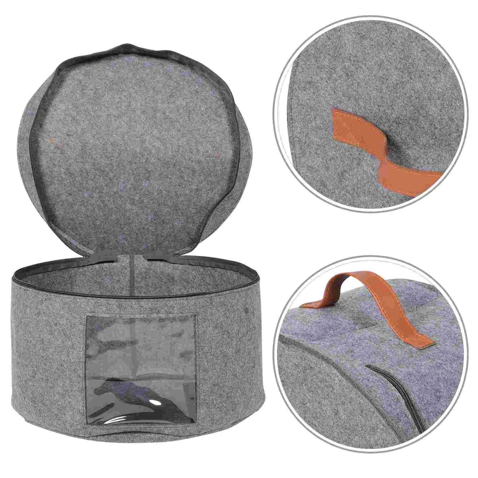 

Veemoon Storage Box Hat Boxes Women Travel Hat Carrier Organizer for Hats and Clothes
