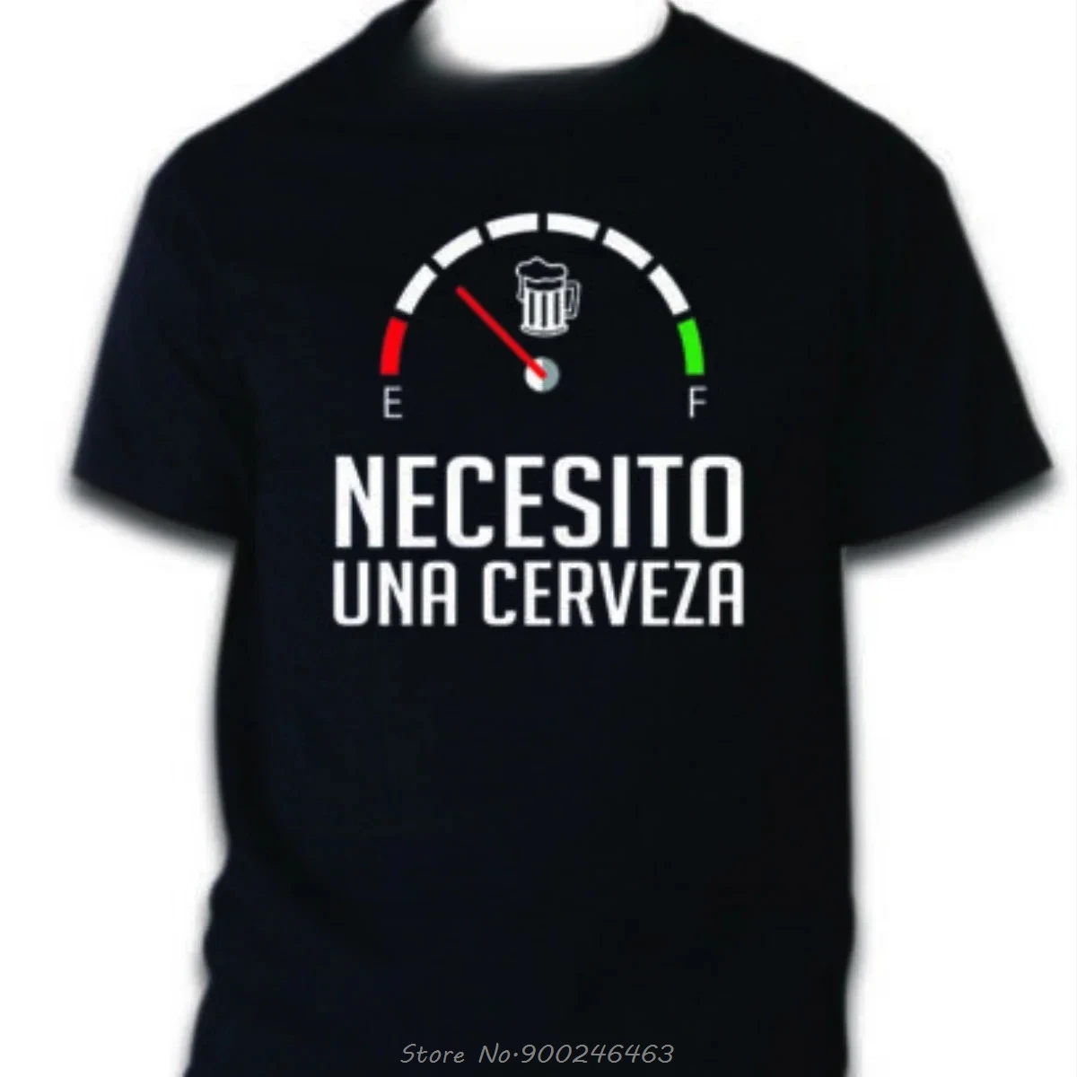 Neues Geschenk Necesito Una Cerveza. Spanisches Zitat Lustiges Brauchen Sie ein Bier T-Shirt Männer Casual T-Shirt Fashion Tees Baumwolle Fitness T-Shirt