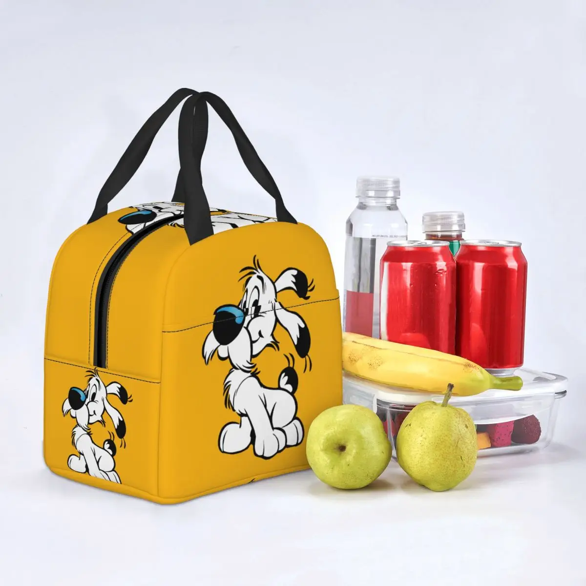 Anime Asterix And Obelix Dogmatix Lunch Box Women Warm Cooler Insulated Lunch Bag for Kids School Children Food Picnic Tote Bags