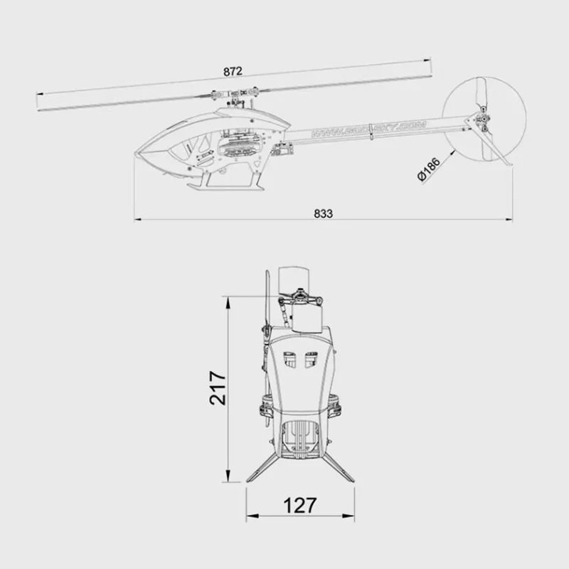GOOSKY RC 헬리콥터 RS4 Venom 3D 스턴트 모델 키트 PNP 버전 BAF020008 브러시리스 모터 포함, RC 비행기 선물용 HobbyWing ESC