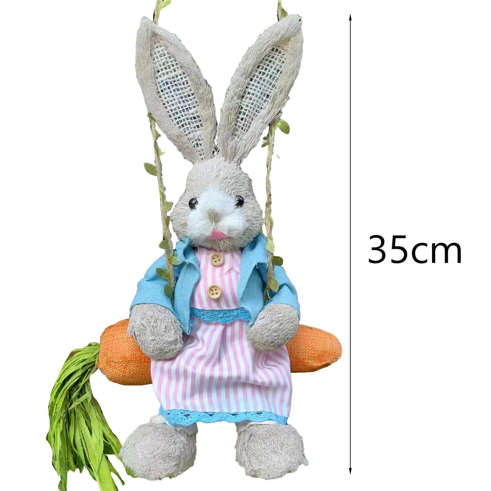 Collana di Pasqua, Collana Coniglietto, Gioielli per Bambini, Collana Bambino, Piccolo Ulivo Blu, Figura di Feltro, Cesto Pasquale - Italia