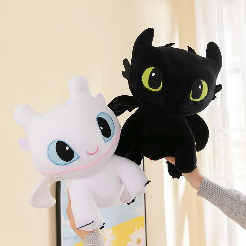 2024 New Large Toothless Plush Toy Throw Pillow Cute Cartoon