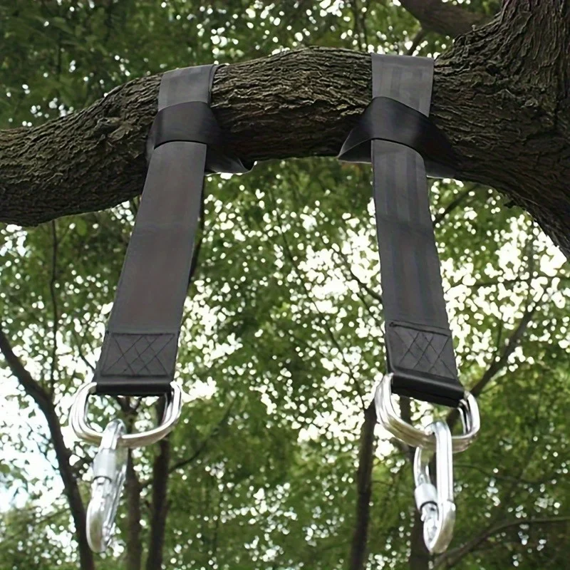 Outdoor Swing Hammock Straps, Equipped with Seat Belts for Carrying Bags, Hammock Straps with High-strength Tree Ties