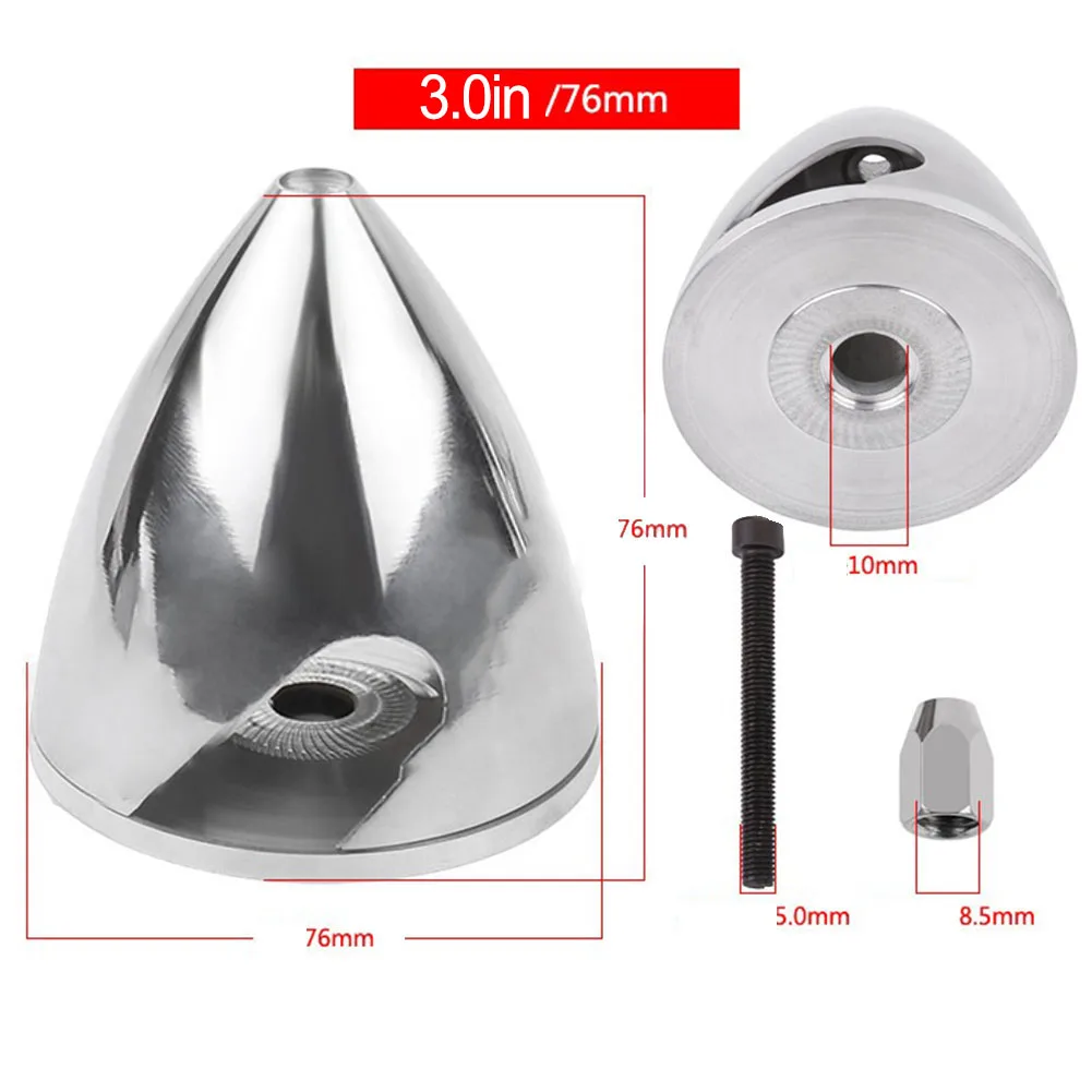 For RC Model Planes Blades Propellers Sturdy Aluminum Construction Various Sizes for Different Engines Easy Installation
