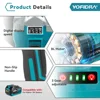 125mm Brushless Electric Angle Grinder LED Digital Display 3 Gear Cordless Polishing Woodworking Tool For Makita 18V Battery 4