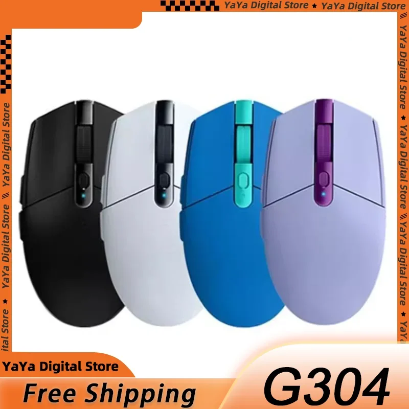 로지텍용 경량 및 휴대용 무선 마우스, PC 게이머 마우스, G304 광속 무선 게임 마우스 