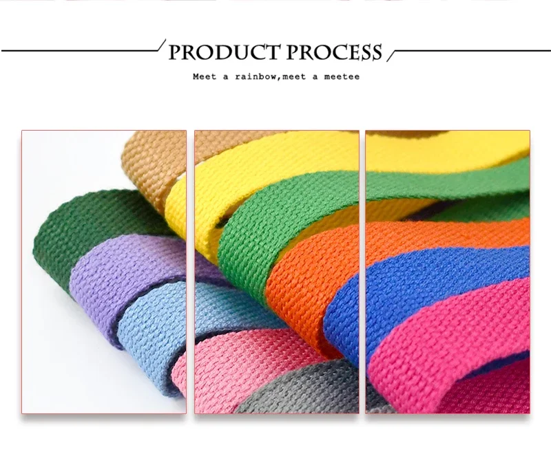 5Meters 20-50mm 1.3mm Thick Cotton Webbing Tapes Bags Strap Garment Ribbons Belt DIY Clothing Sewing Tape Bias Binding Accessory