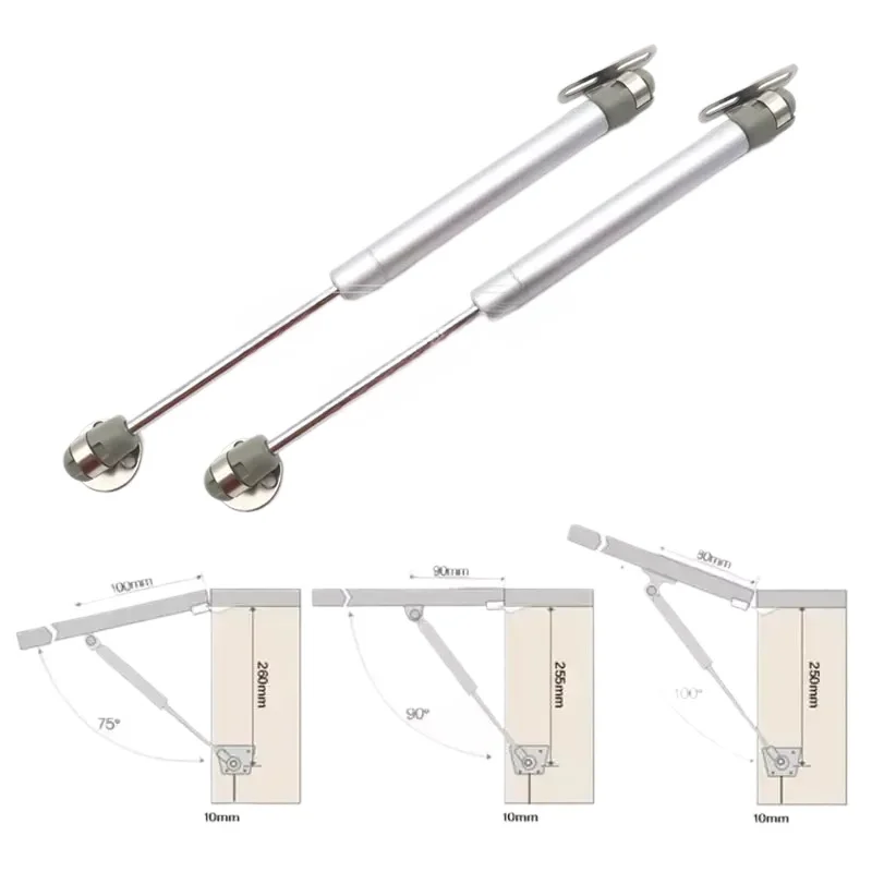 Furniture Hinge Kitchen Cabinet Door Lift Pneumatic Support Hydraulic Gas Spring Stay 2Pcs 20/60/100N/150N