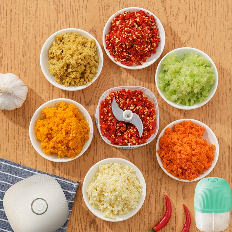 Mini Electric Food Chopper Multi Function USB Charging Meat Grinder Garlic Masher Machine Vegetable Ice Crusher Kitchenware Gift electric meat grinder