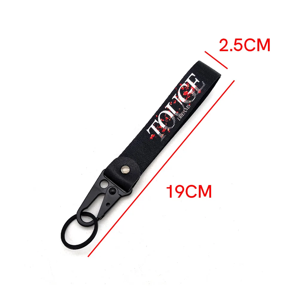 Auto Motorcycle Nylon Key Strap Embroidery Lanyard Keyring for Rockstar Game GTA 5 Fans Keychain Accessories