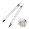 2 Pcs Nail Art Dotting Pen Double End Painting DIY Brush Rhinestone Handle Diamond Picker Manicure Dotting Tool Nail Accessories 1