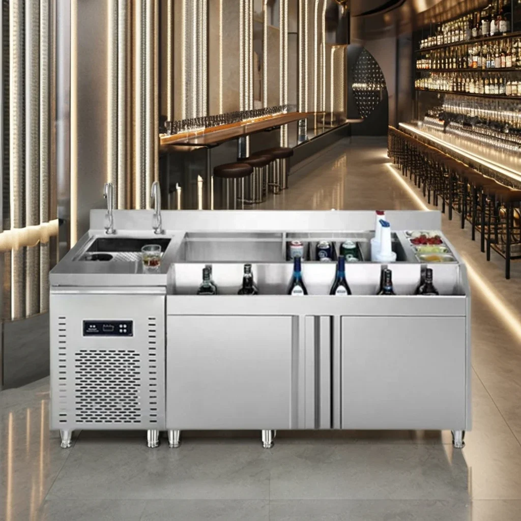 Professional American Style Bar Furniture Portable Bar Cabinets Equipment For Sale With Steel