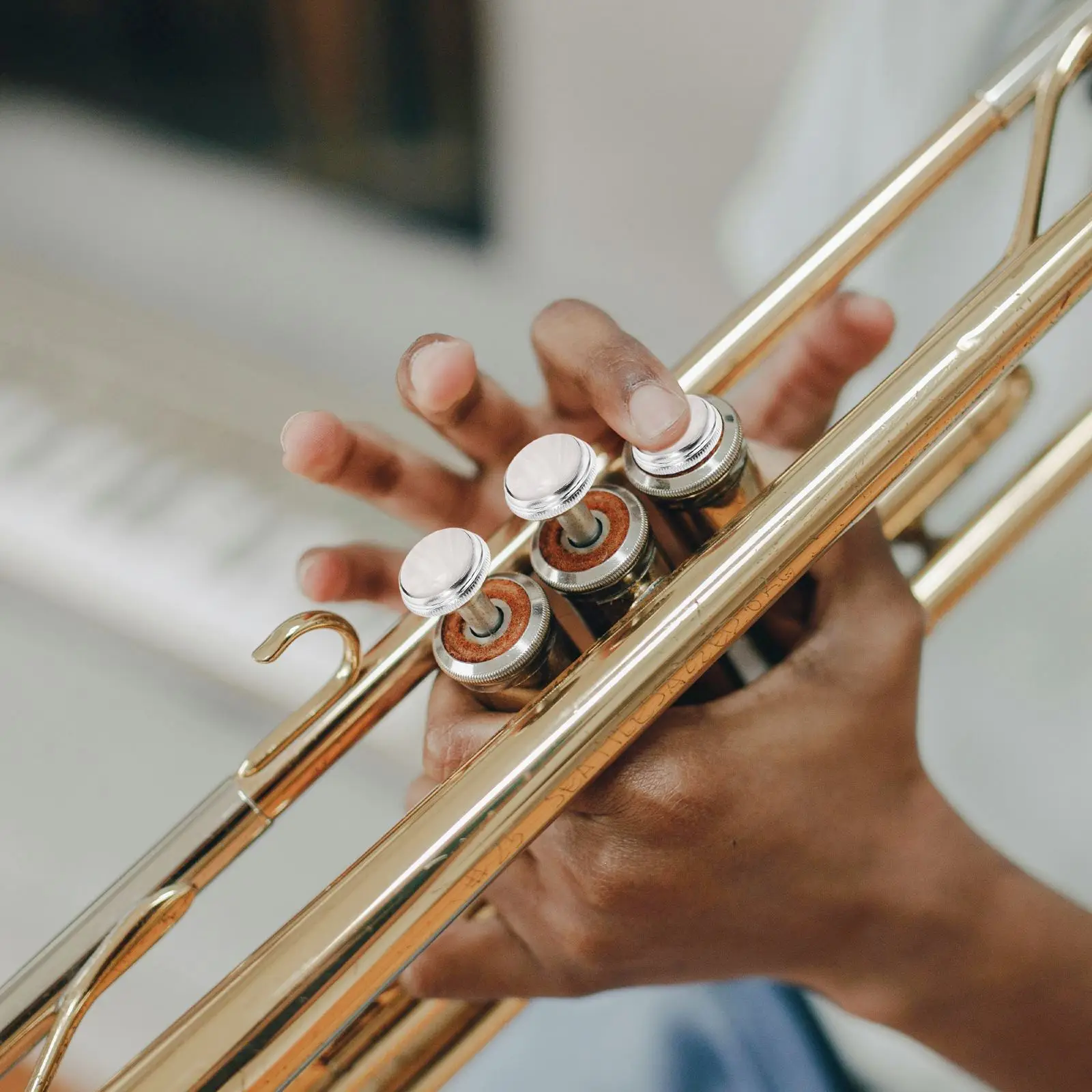 3Pcs Trumpet Instrument Piston Button Buckle Valve Caps Musical Accessory Trumpet Piston Button Press Press Hand Cover