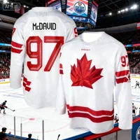 Nouveau modèle 2026 – Maillot de hockey sur glace du Canada – Édition spéciale fan McDavid – Kit de maillot de hockey pour homme – T-shirts athlétiques à manches longues 4