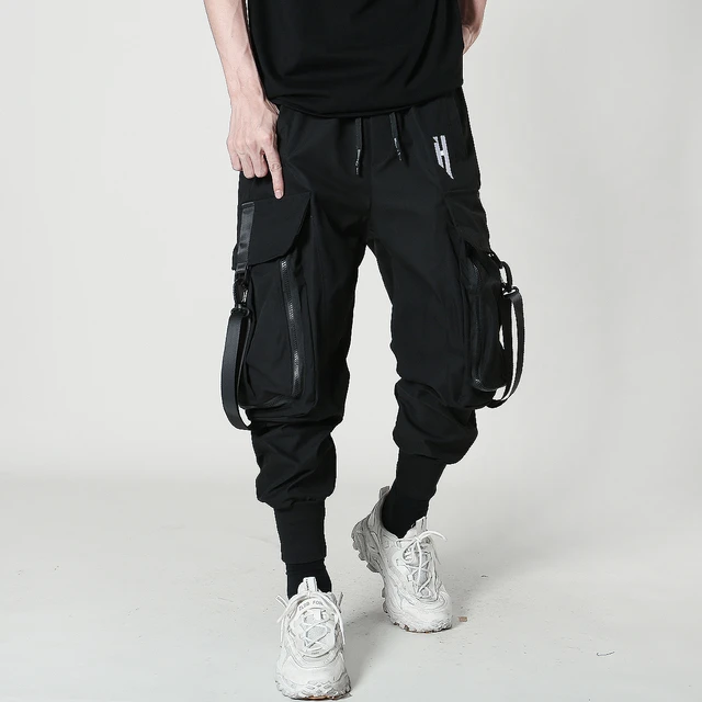 Techwear Functional Cargo Pants Men Fashion Tactical Big Pocket