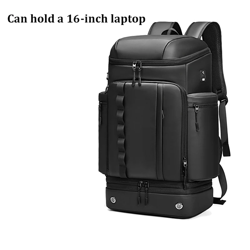 Large capacity travel For Men backpack trekking Mountaineering bag outdoor waterproof Laptop Backpack creative With shoe bag 6