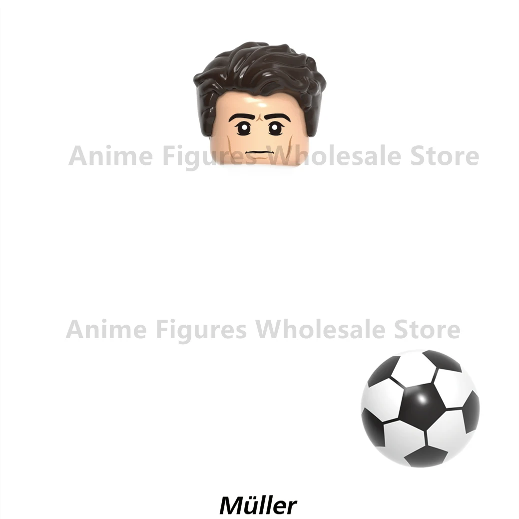 Football Sports Star Model 4.5cm Bricks Series Characters Mini Action Figure Building Blocks Kids Toys For Education Gifts 3