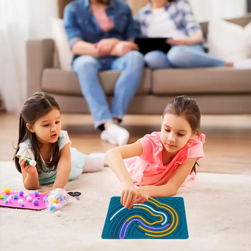 Silicone Sensory Activity Board Toys Busy Board Fidget Antistress Anti Stress Relief Toys for Kids Children Adults ADHD Autism fidget toys,anti stress toys