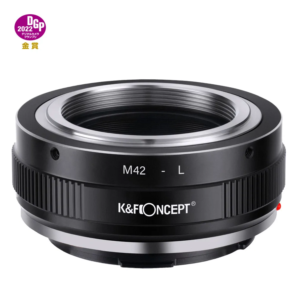 

Адаптер объектива K & F Concept, ручная фокусировка, Совместимость с объективами M42 для камеры Leica L Panasonic Lumix Mount