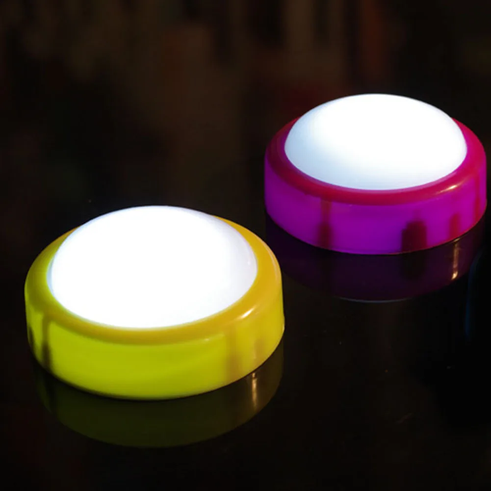 Touch Lamp Night Light Battery Powered Led Lamp Button Type Push Tap Mini Activities Lamp