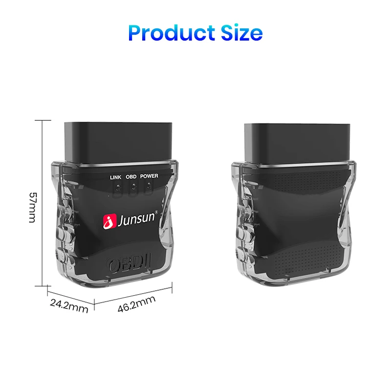 Auto Scanner mini ELM327 Bluetooth OBD2 Adapter Car Diagnostic Tool Scan Tool for Junsun DVD