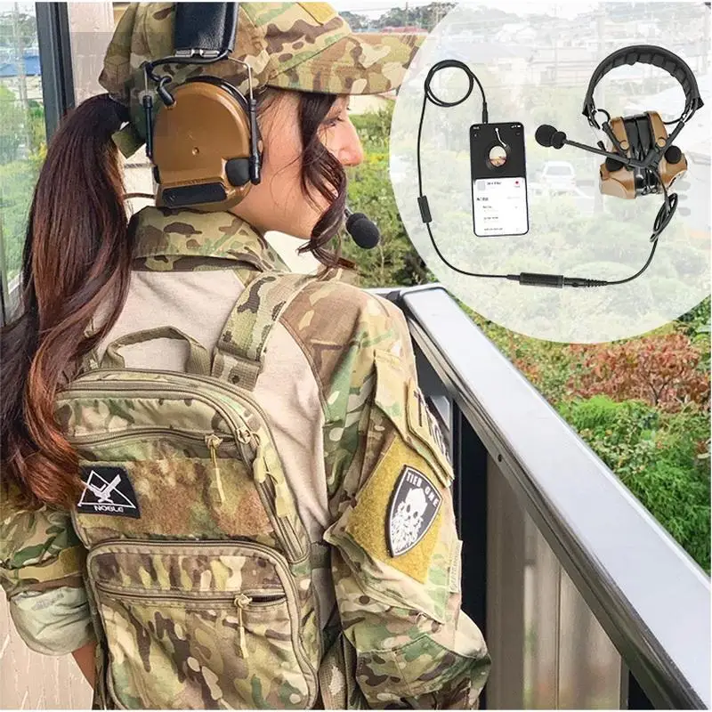 Phone PTT US Nexus U93 TP120 Military/non-military Plug to 3.5mm Plug Music Adapter