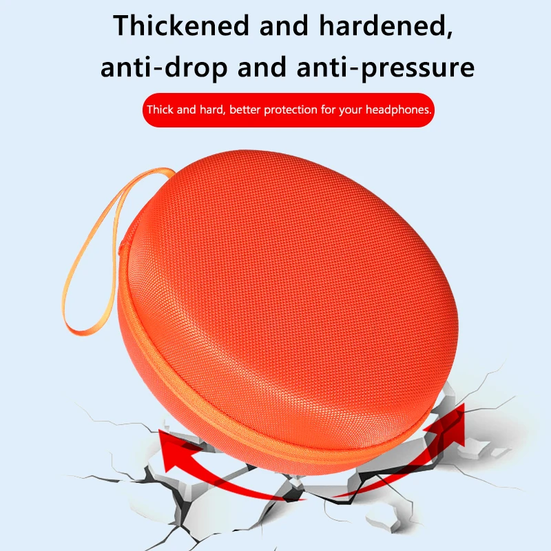 Portable Hard EVA Storage Bag for QCY H3/H4/Edifier/Sony WH-1000XM5 Headphone Box Travel Carrying Case