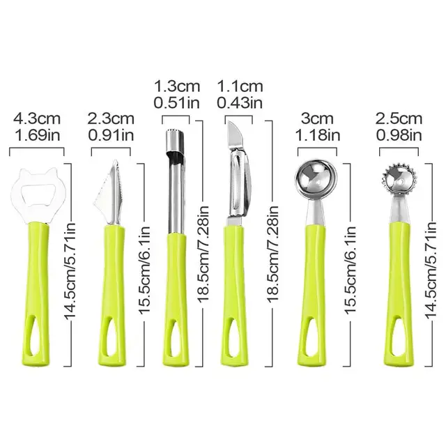 6 ชิ้น/เซ็ตสแตนเลสสตีลแอปเปิ้ล Corer ผลไม้ Seed Core Remover มีดตัดทนทาน Gadgets ครัวผักเครื่องมือ 6
