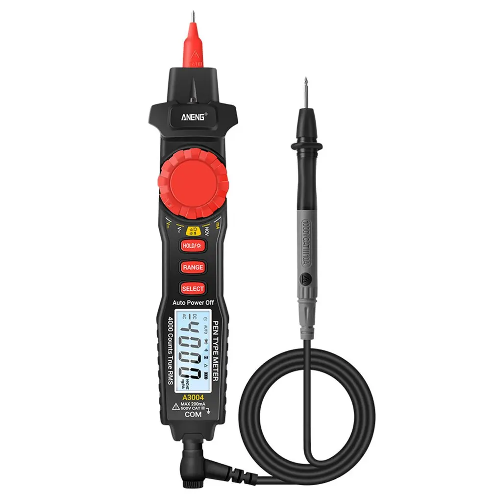 

A3004 Digital Multimeter Pen 4000 Counts AC/DC Current Meter Electric Handheld Tester Voltage Resistance Profesional Tools