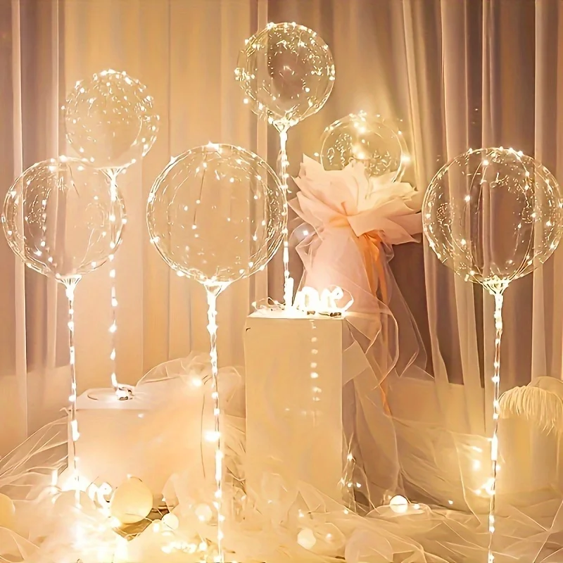Led Luminous Transparent Balloons for Weddings Birthdays Bachelor Party Valentine's Day Anniversary 6