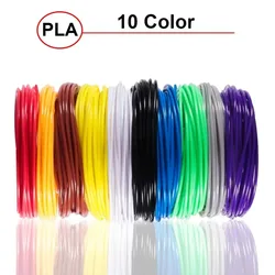 Vibrant PLA Filament Refills for 3D Pen Printing - Multiple Color Options Available (5M 10colors random)