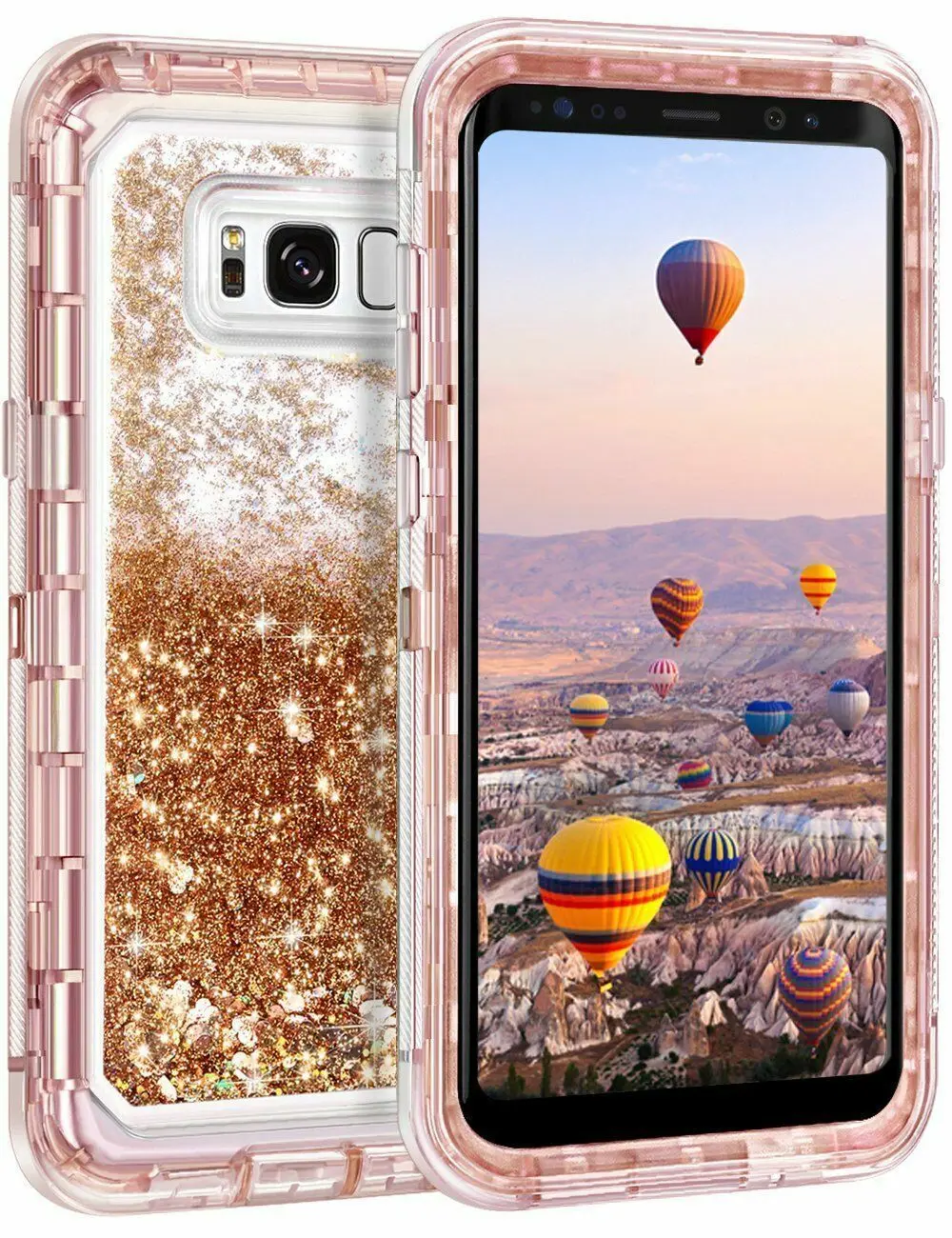 Capa de Telefone à Prova de Choque para Samsung Capa Dura 3d Liquid Glitter ao ar Livre Galaxy S10 S20 S21 S10 Plus S22 Mais S23 Ultra - Image 6