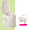 Outdoor Potty with Lid Detachable Inner Bucket Sturdy Portable Toilet for Adults for Indoor Living Room Hiking Trips 2