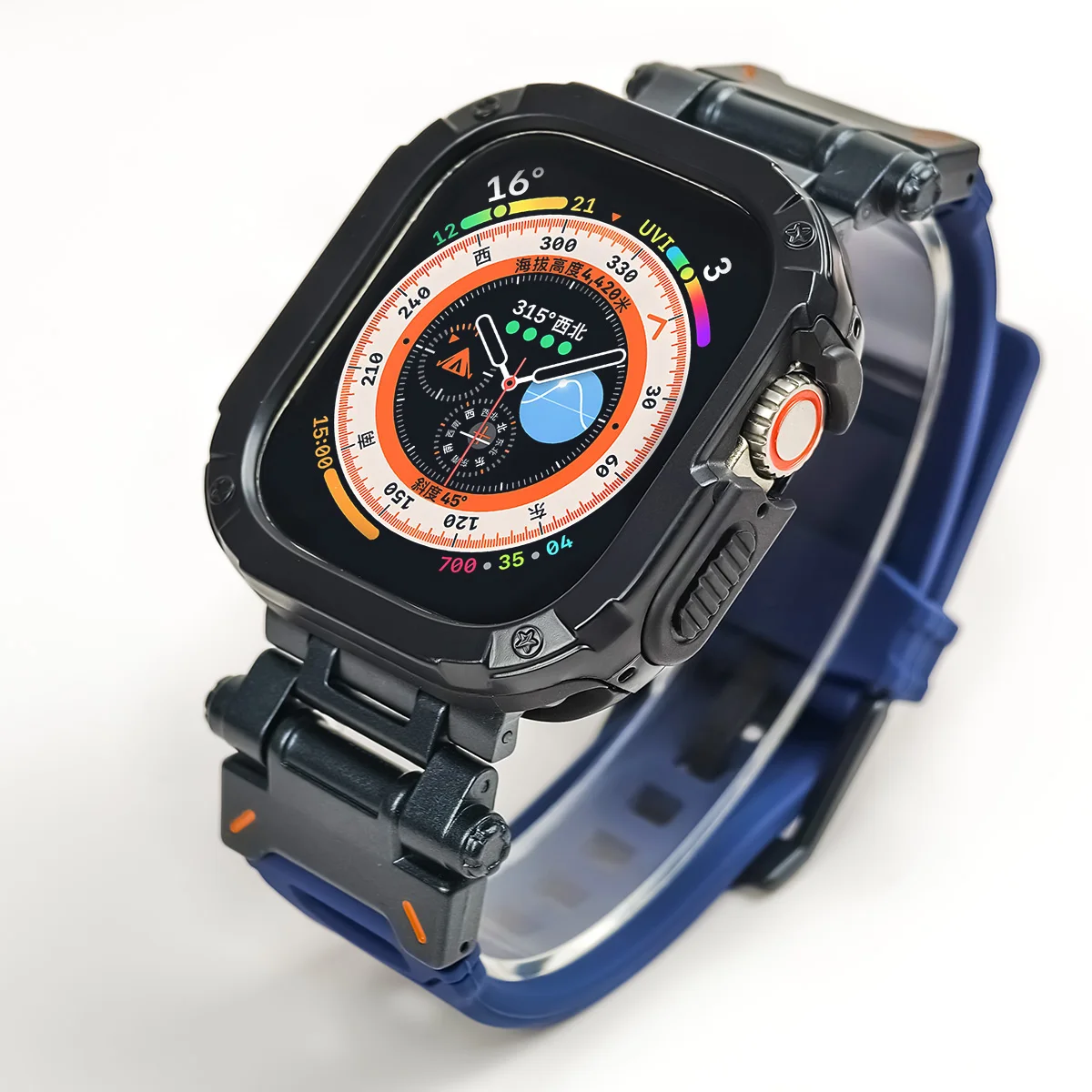 Premium Silicone Strap and TPU Protector Case