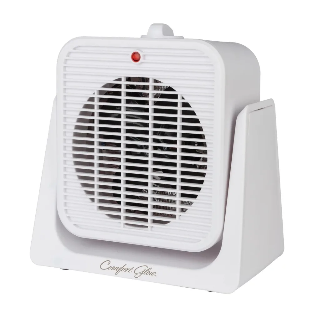

Portable Practical 1,500-Watt-Max Portable Electric Fan Heater with Tilting Base, White Heaters Supplies