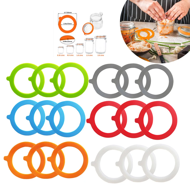 6 Pz Guarnizione Bottiglia D'acqua Di Ricambio Per Sigillo A - Foto 5